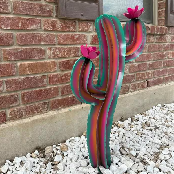 Yard Art Metal Rainbow Sculpture for Outdoor Decor and Gift Ideas, Small